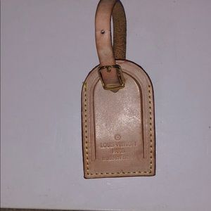 Vintage authentic Louis Vuitton luggage tag